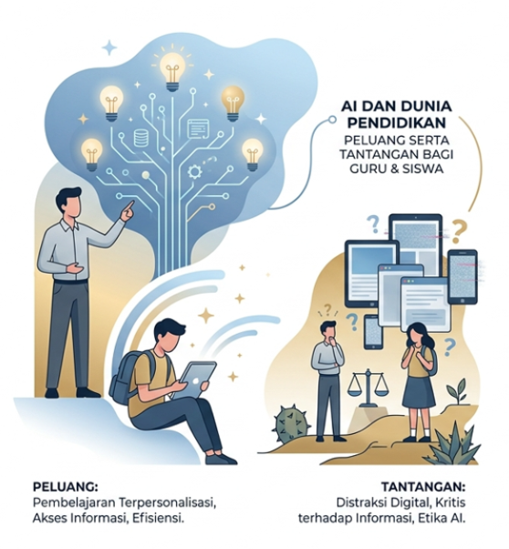 AI dan Dunia Pendidikan: Peluang serta Tantangan bagi Guru dan Siswa